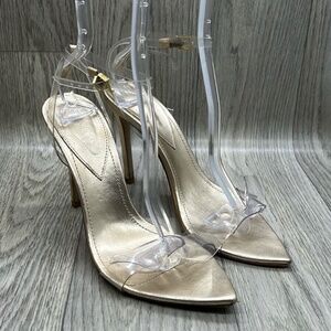 Schutz Elyda Vinyl & Metallic Heels